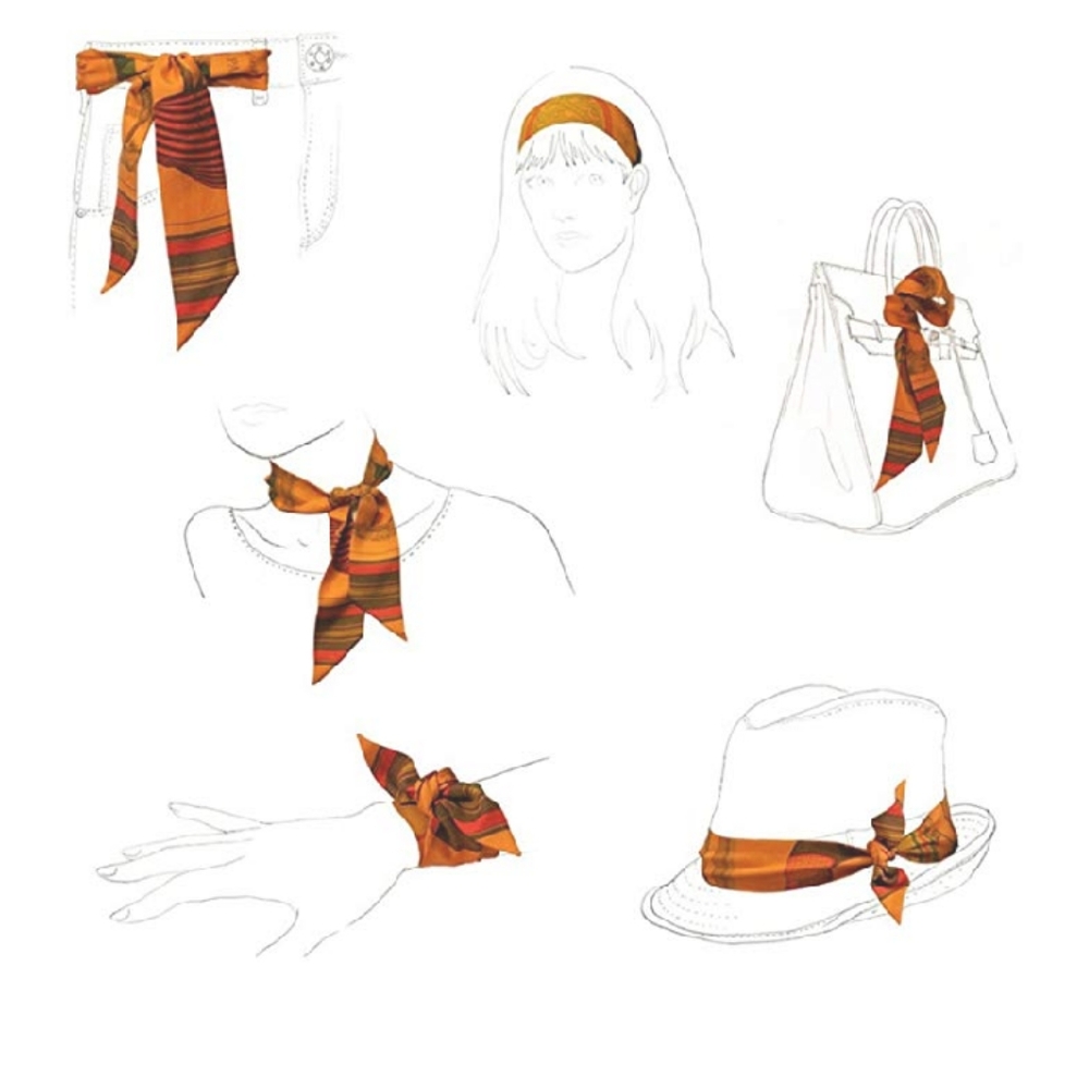 10 Pcs Scarf Twilly Bag Scarf Accessories - Picture 7 of 7